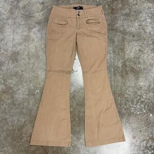 Hollister Tan Low‎ Rise Flare Jeans Y2K Size 7